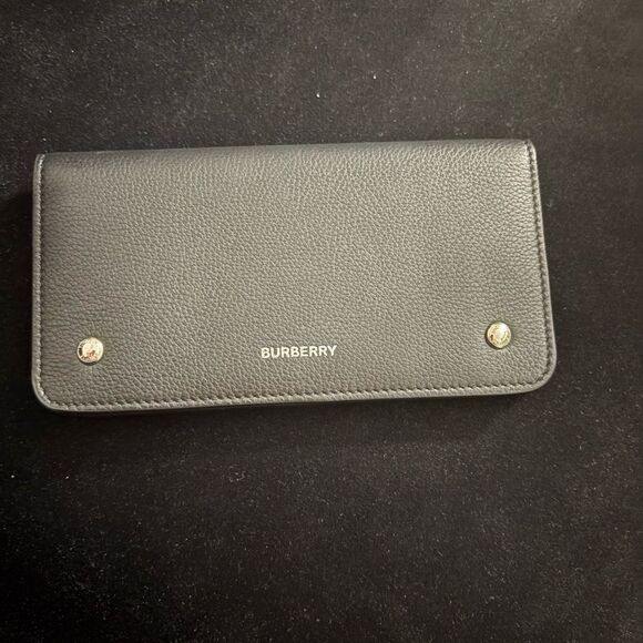 Brand new Burberry Black Leather Wallet/ check holder/ card holder - Picture 1 of 11